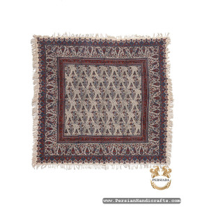 Square Tablecloth | Hand Printed Ghalamkar | HGH7126-Persian Handicrafts