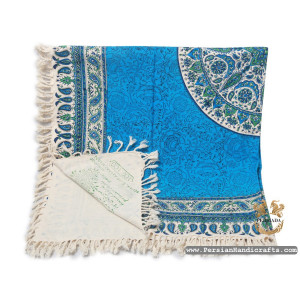 Square Tablecloth | Hand Printed Ghalamkar | HGH7130-Persian Handicrafts