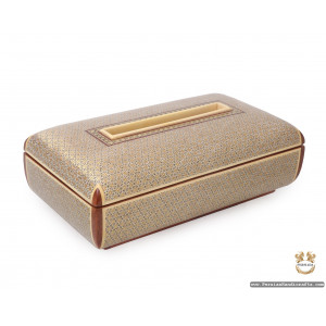 Tissue Box | Classy Khatam Marquetry | HKH7103-Persian Handicrafts