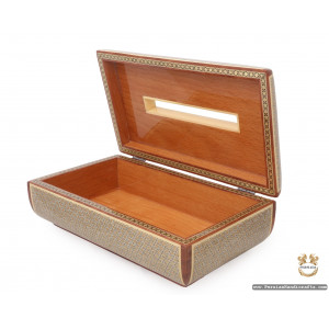 Tissue Box | Classy Khatam Marquetry | HKH7103-Persian Handicrafts