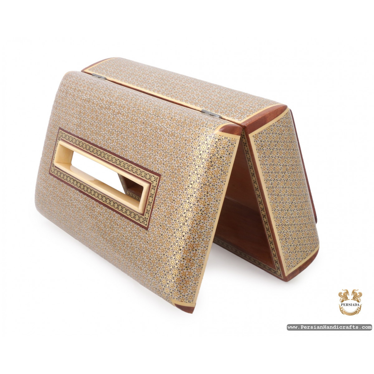 Tissue Box | Classy Khatam Marquetry | HKH7103-Persian Handicrafts