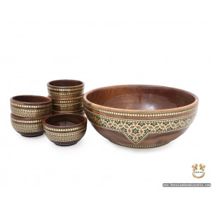 Bowl Set | Classy Khatam Marquetry | HKH7104-Persian Handicrafts