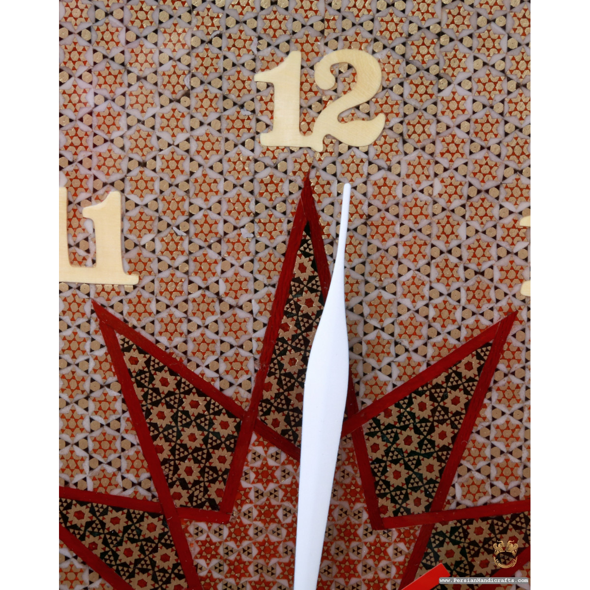 Wall Clock | Classy Khatam Marquetry | HKH7106-Persian Handicrafts