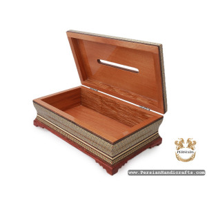 Tissue Box | Classy Khatam Marquetry | HKH7112-Persian Handicrafts