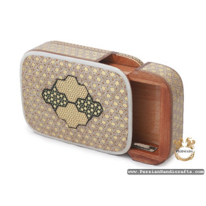 Slide in Box | Classy Khatam Marquetry | HKH7114-Persian Handicrafts