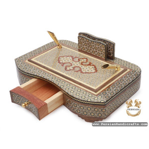 Pen Holder Letter Sorter | Classy Khatam Marquetry | HKH7115-Persian Handicrafts