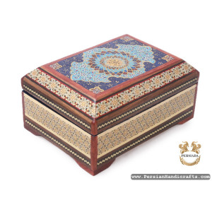 Jewellery Box Set | Miniature Khatam Marquetry | HKH7117-Persian Handicrafts