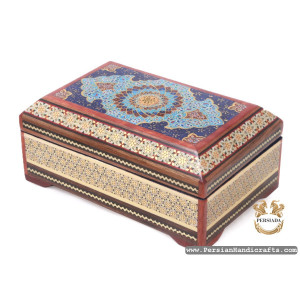 Jewellery Box Set | Miniature Khatam Marquetry | HKH7117-Persian Handicrafts