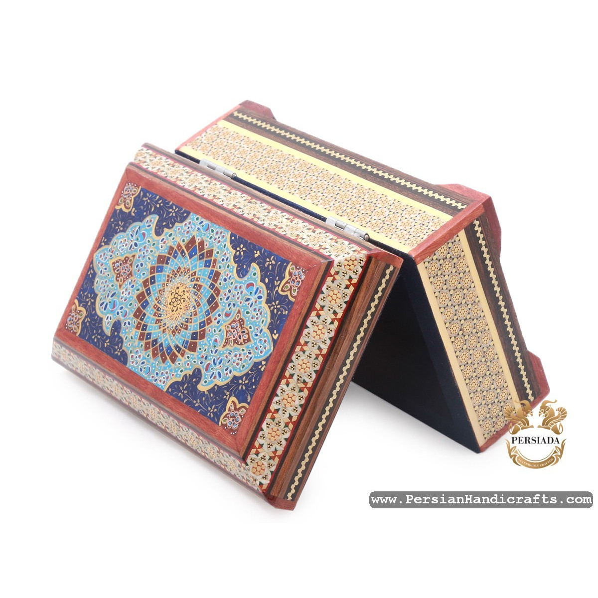 Jewellery Box Set | Miniature Khatam Marquetry | HKH7117-Persian Handicrafts