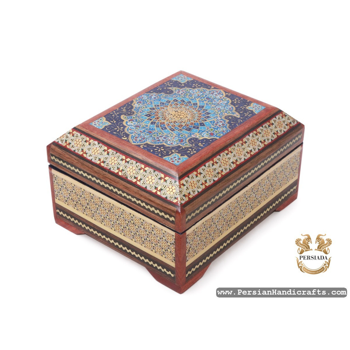 Jewellery Box Set | Miniature Khatam Marquetry | HKH7117-Persian Handicrafts