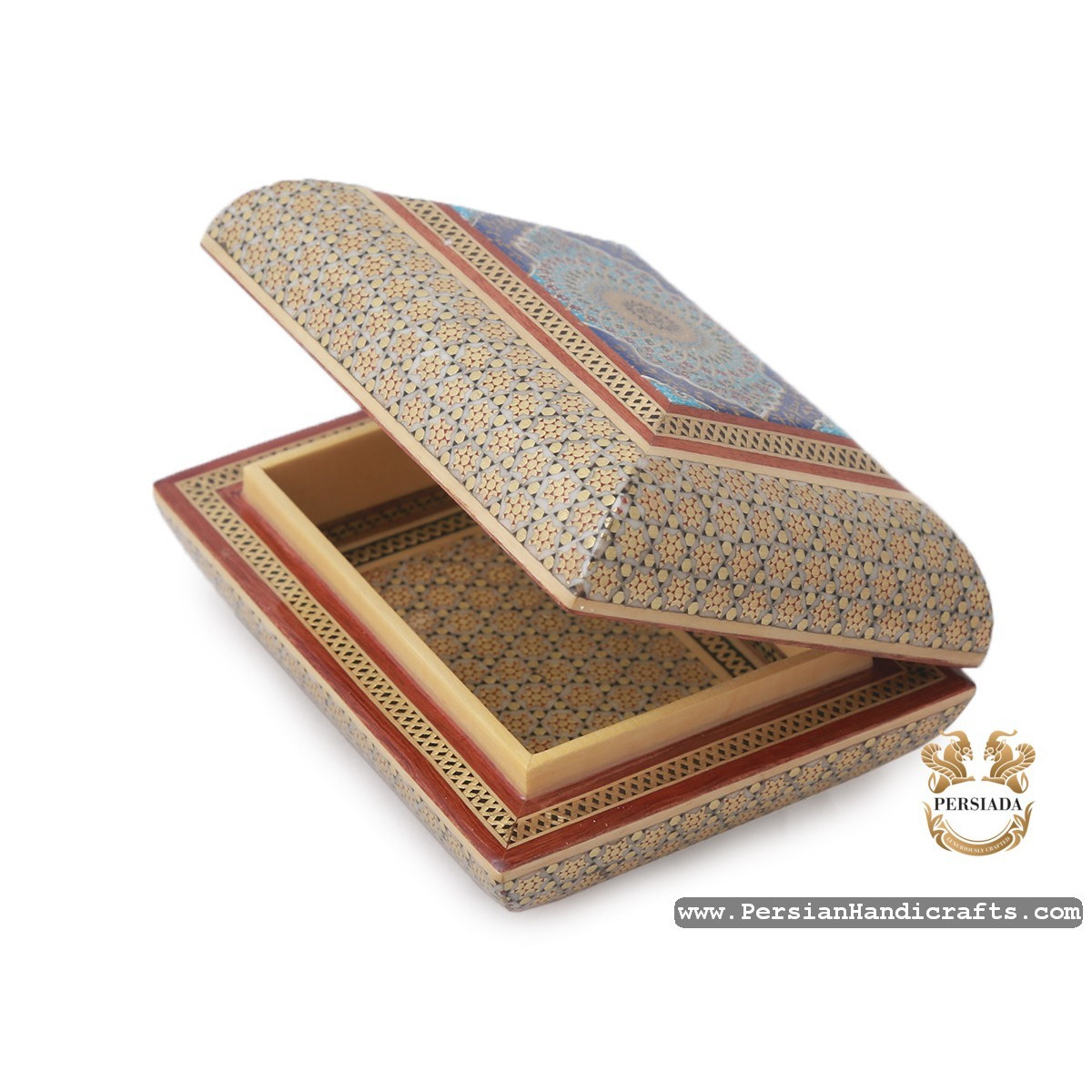 Jewellery Box | In & Out Khatam Marquetry | HKH7118-Persian Handicrafts