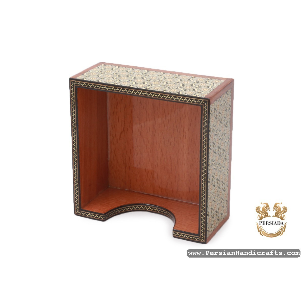 Notepaper Pen Holder | Classic Khatam Marquetry | HKH7121-Persian Handicrafts