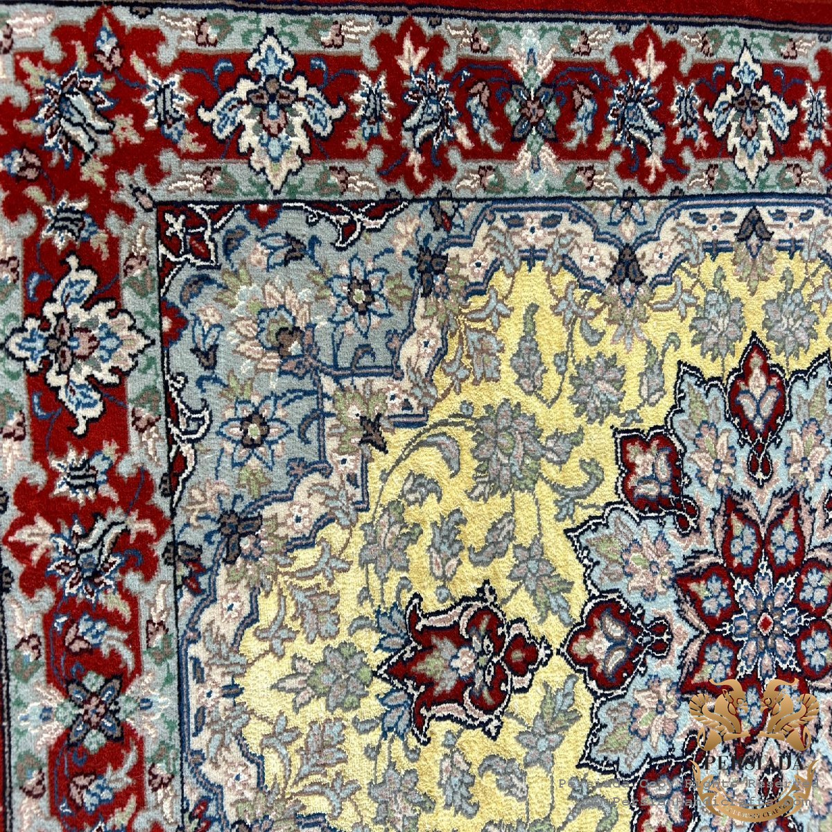 Handmade Silk | Isfahan Persian Rug | RI8001-Persiada Persian Handicrafts