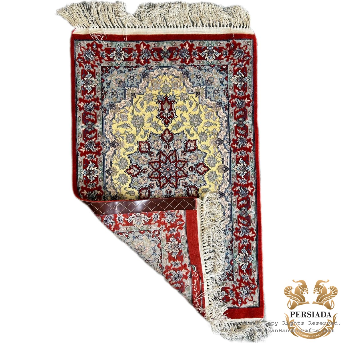 Handmade Silk | Isfahan Persian Rug | RI8001-Persiada Persian Handicrafts