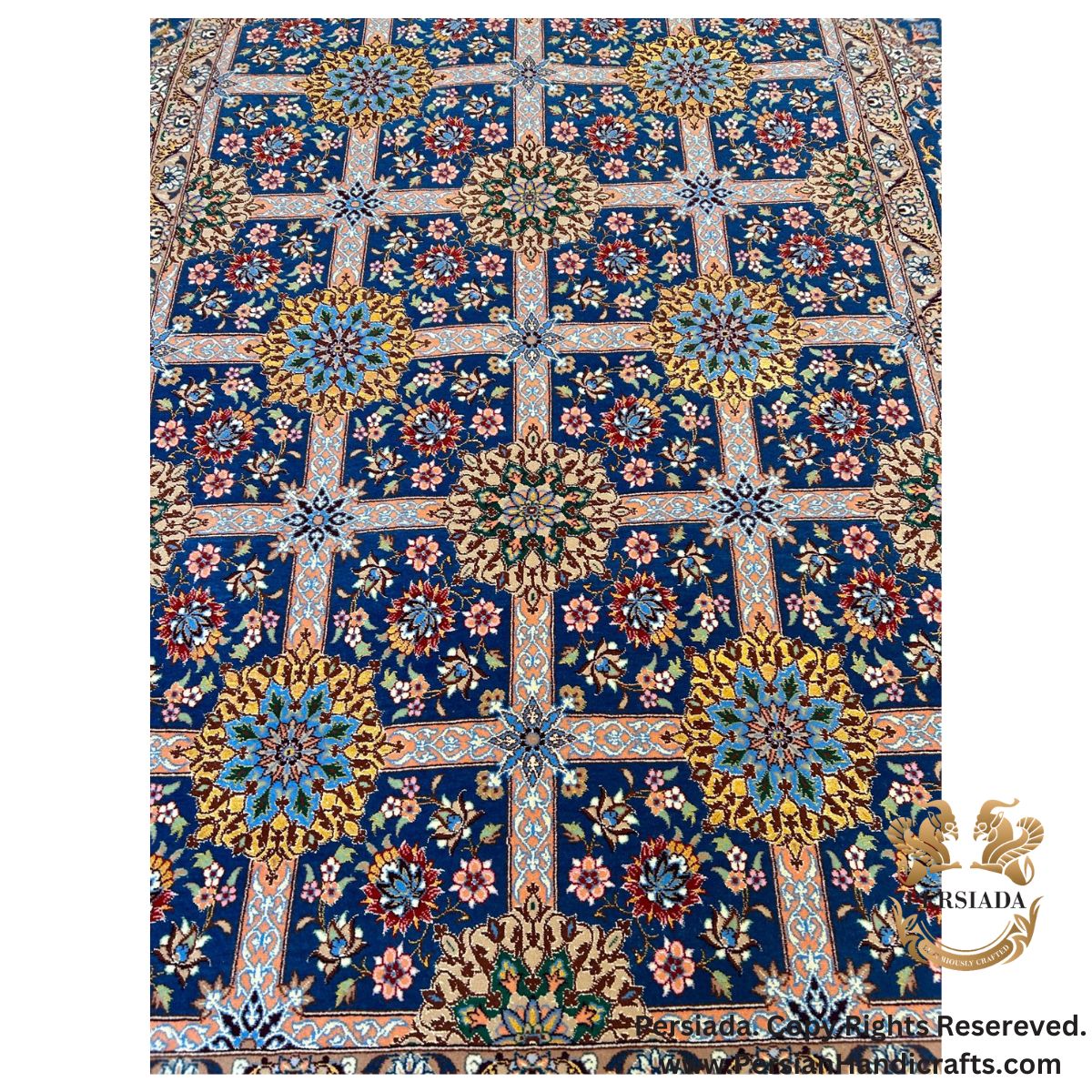 Handmade Silk | Isfahan Persian Rug | RI8005-Persiada Persian Handicrafts