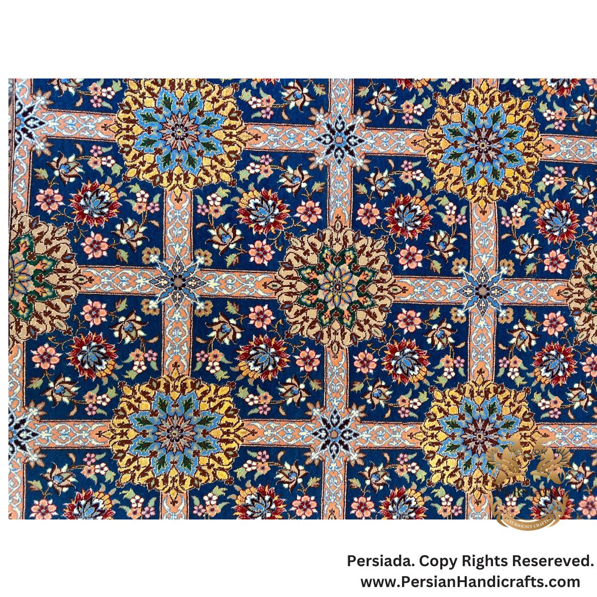 Handmade Silk | Isfahan Persian Rug | RI8005-Persiada Persian Handicrafts