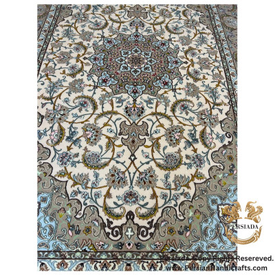 Handmade Wool Silk | Isfahan Persian Rug | RI8007