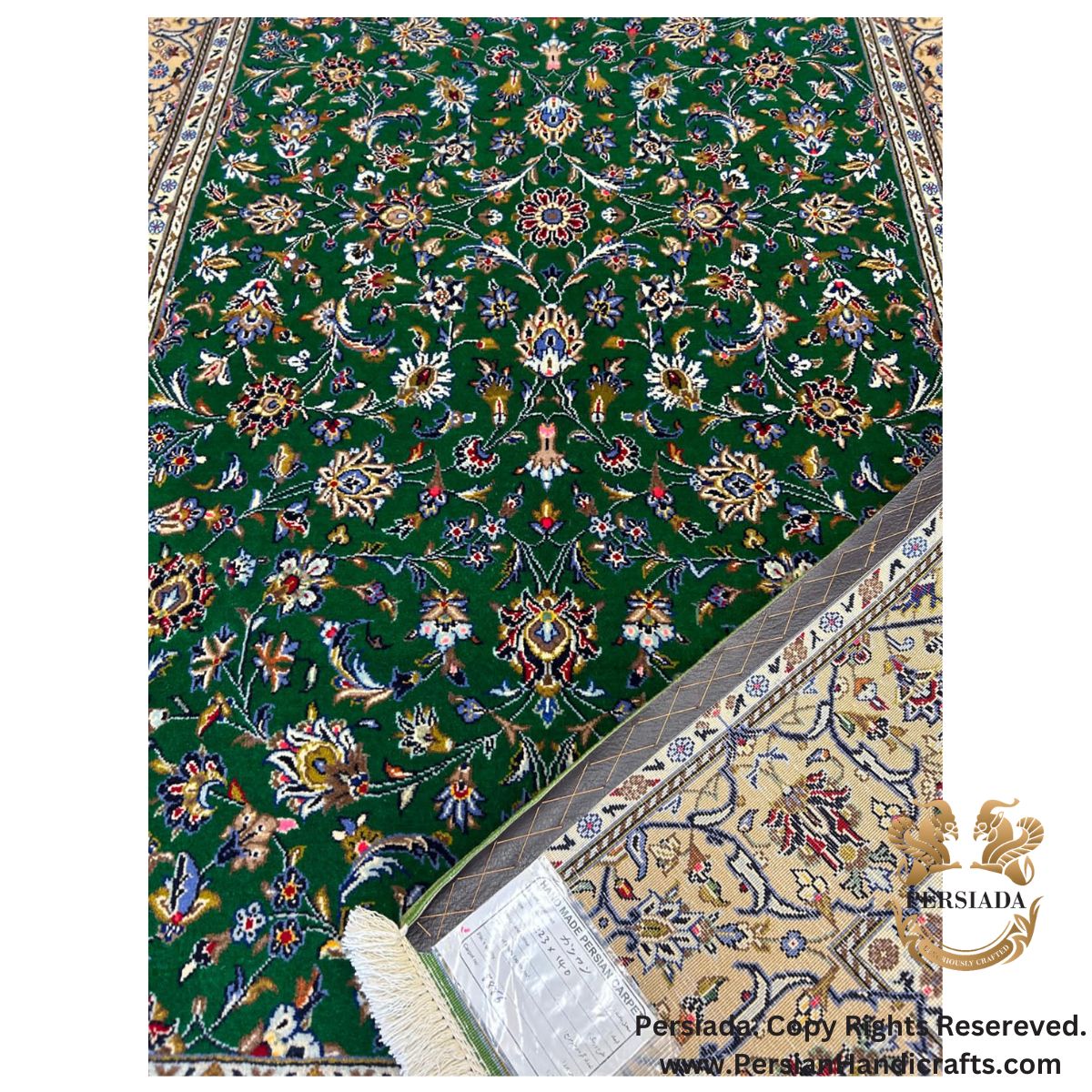 Handmade Wool | Kashan Persian Rug | RK8001-Persiada Persian Handicrafts Handmade Woll | Kashan Persian Rug | RK8001-Persiada Persian Handicrafts