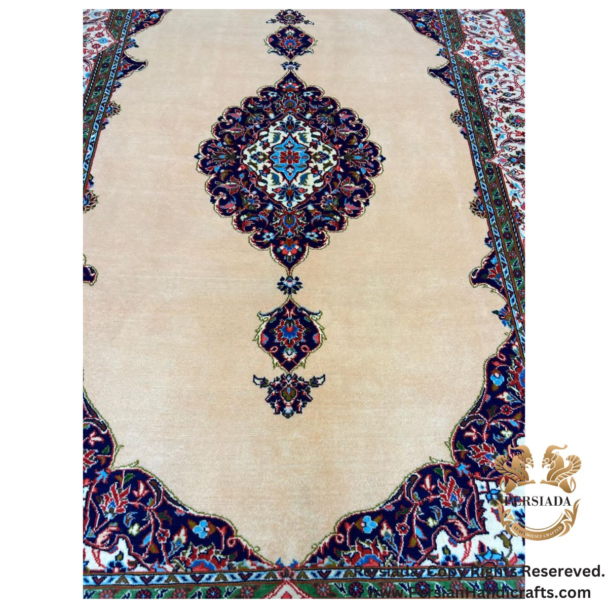 Handmade Woll | Kashan Persian Rug | RK8003-Persiada Persian Handicrafts