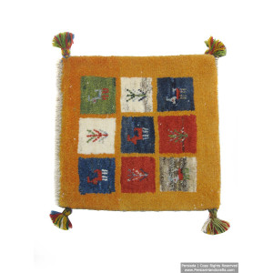 Gabbeh Wool Rug from Persian Ghashghai Nomads - RG5001-Persian Handicrafts
