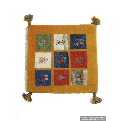 Gabbeh Wool Rug from Persian Ghashghai Nomads - RG5001