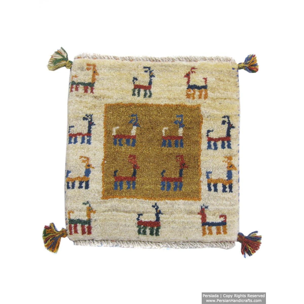 Gabbeh Wool Rug from Persian Ghashghai Nomads - RG5005-Persian Handicrafts