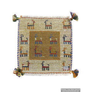 Gabbeh Wool Rug from Persian Ghashghai Nomads - RG5005-Persian Handicrafts