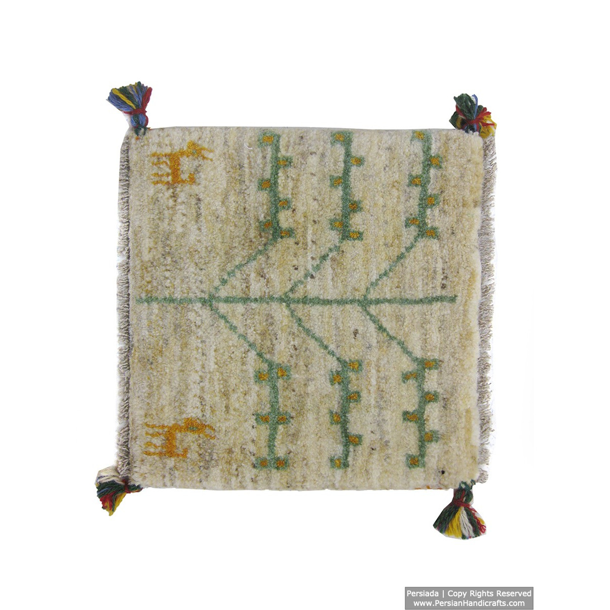 Gabbeh Wool Rug from Persian Ghashghai Nomads - RG5006-Persian Handicrafts