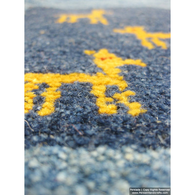 Gabbeh Wool Rug from Persian Ghashghai Nomads - RG5008 Gabbeh Wool Rug from Persian Ghashghai Nomads - RG5008