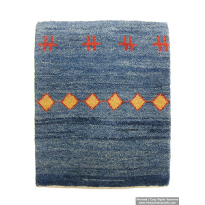 Gabbeh Wool Rug from Persian Ghashghai Nomads - RG5013-Persian Handicrafts