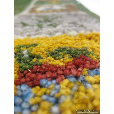 Gabbeh Wool Rug from Persian Ghashghai Nomads - RG5014