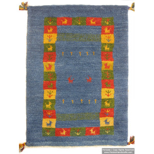 Gabbeh Wool Rug from Persian Ghashghai Nomads - RG5018-Persian Handicrafts