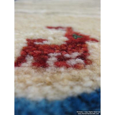 Gabbeh Wool Rug from Persian Ghashghai Nomads - RG5020