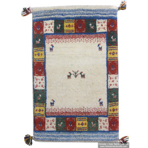 Gabbeh Wool Rug from Persian Ghashghai Nomads - RG5025-Persian Handicrafts