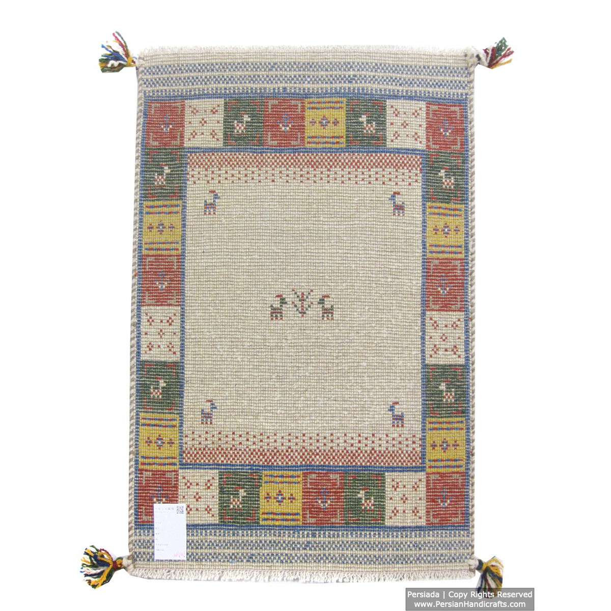 Gabbeh Wool Rug from Persian Ghashghai Nomads - RG5025-Persian Handicrafts