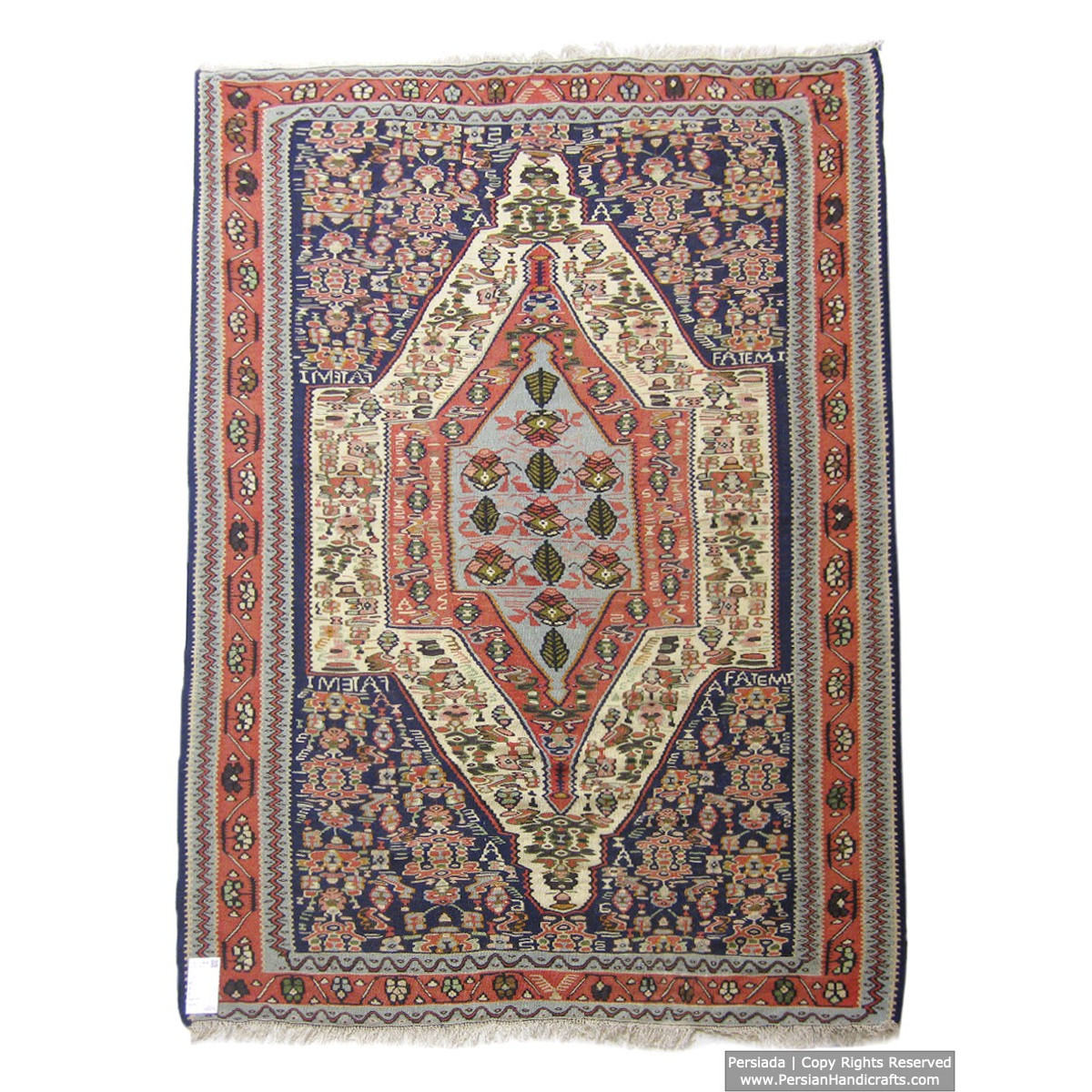 Medalion Design  Persian Kilim Rug  -  RK5001-Persian Handicrafts
