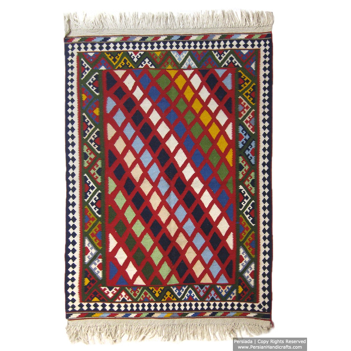 Medalion Design Persian Kilim Rug  -  RK5002-Persian Handicrafts