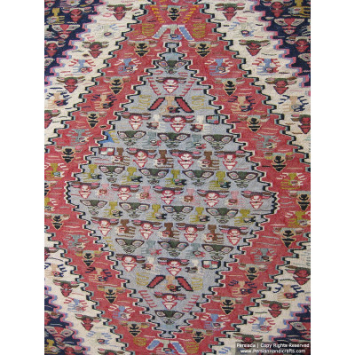 Medalion Design Persian Kilim Rug  -  RK5006 Medalion Design Persian Kilim Rug  -  RK5006