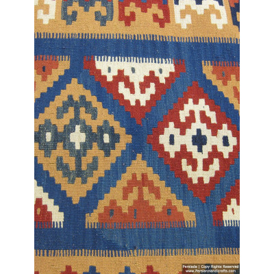 Medalion Design Persian Kilim Rug  -  RK5009 Medalion Design Persian Kilim Rug  -  RK5009