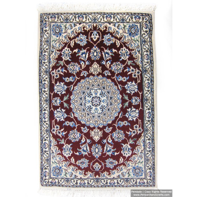 Medallion Design Wool & Cotton Naein Persian Rug  -  RN5000