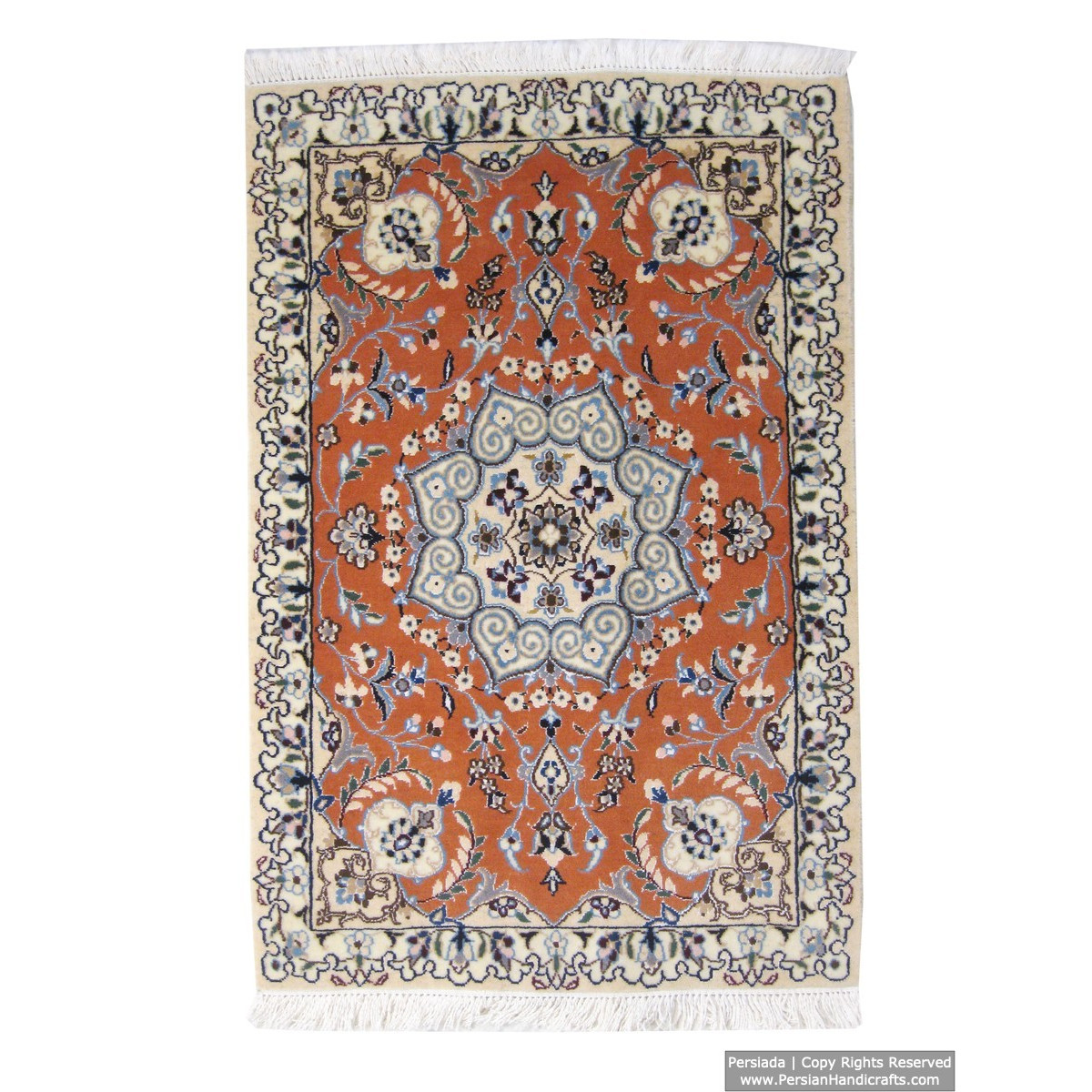 Cotton Naein Persian Rug, Wool Persian Rugs