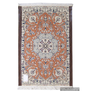 Medallion Design Wool & Cotton Naein Persian Rug  -  RN5002-Persian Handicrafts
