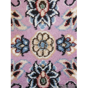 Medallion Design Wool & Cotton Naein Persian Rug  -  RN5012-Persian Handicrafts