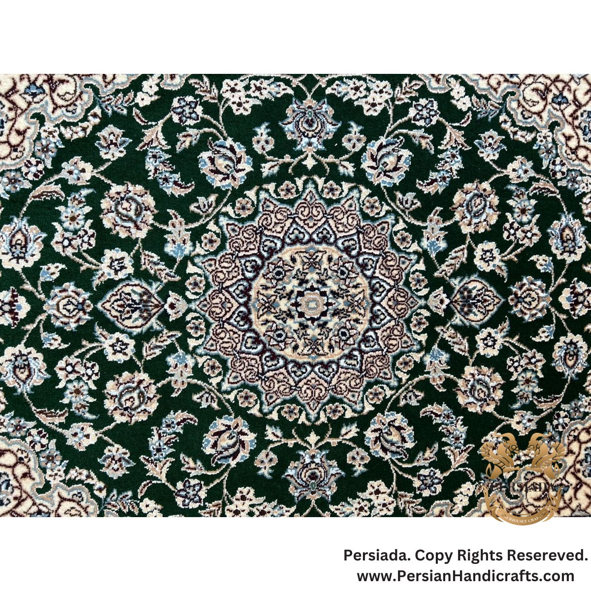 Handmade Wool Silk | Nain Persian Rug | RN8006-Persiada Persian Handicrafts