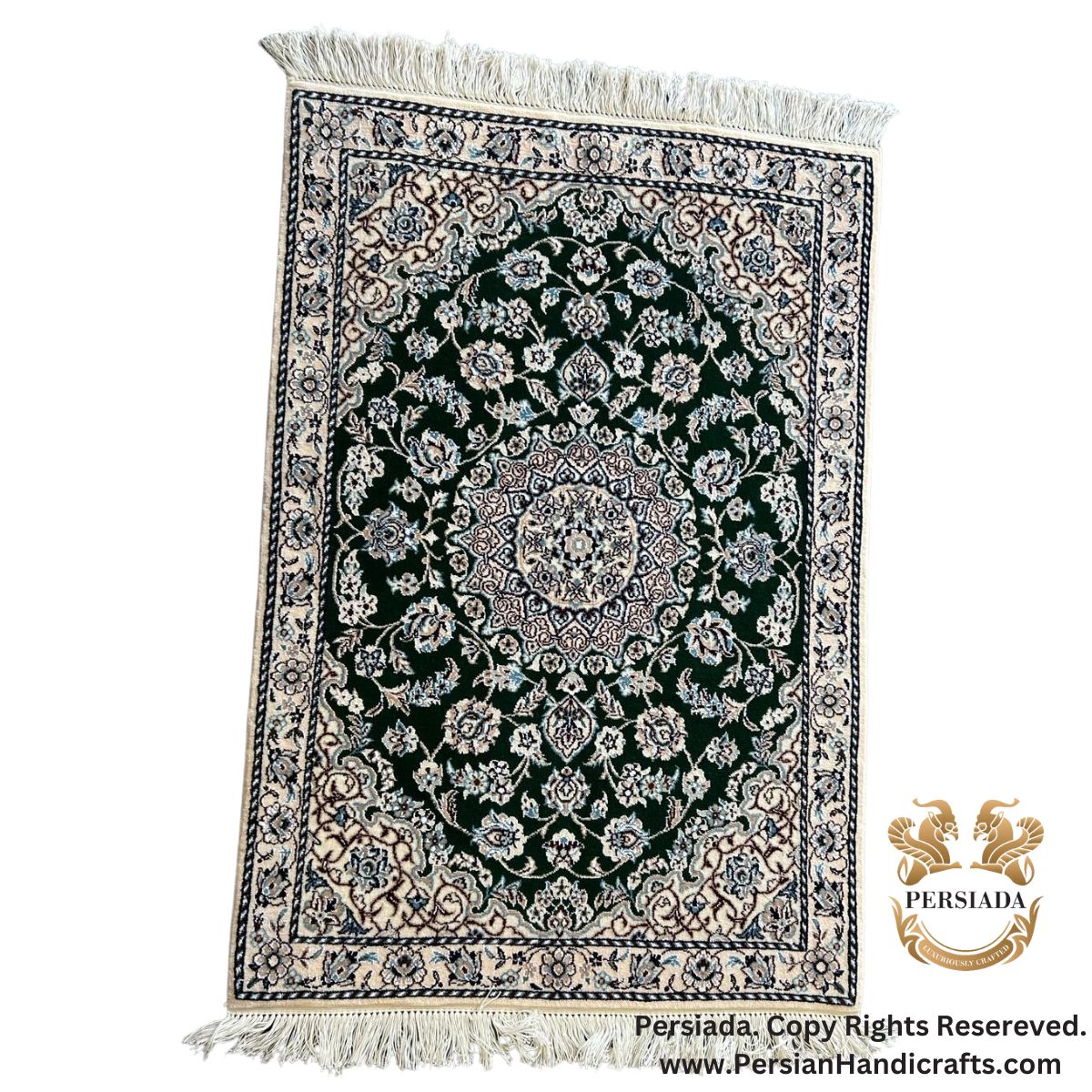 Handmade Wool Silk | Nain Persian Rug | RN8006-Persiada Persian Handicrafts