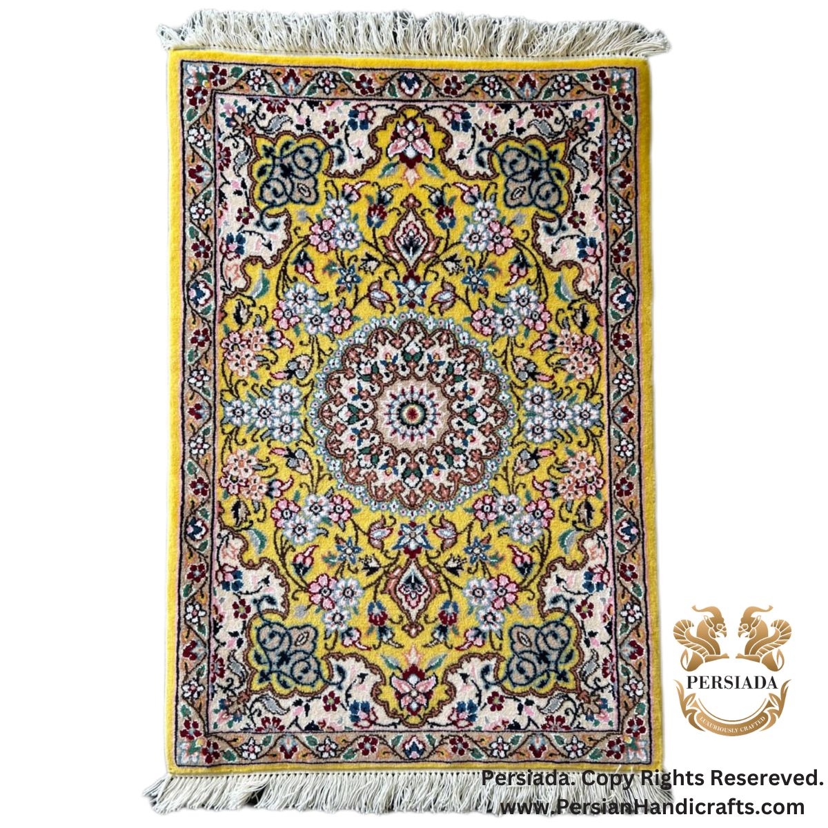 Handmade Cotton Wool | Nain Persian Rug | RN8007-Persiada Persian Handicrafts