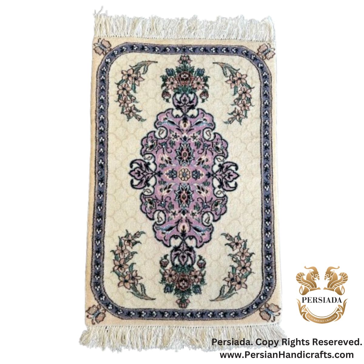 Handmade Cotton Wool | Nain Persian Rug | RN8008-Persiada Persian Handicrafts