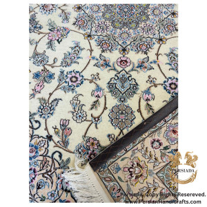 Handmade Wool Silk | Nain Persian Rug | RN8014-Persiada Persian Handicrafts Handmade Wool Silk | Nain Persian Rug | RN8014-Persiada Persian Handicrafts
