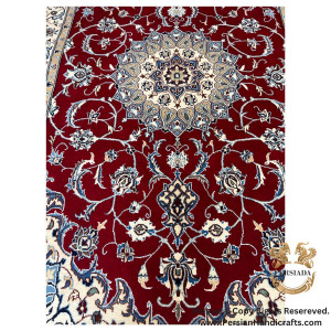 Handmade Wool Silk | Nain Persian Rug | RN8017-Persiada Persian Handicrafts Handmade Wool Silk | Nain Persian Rug | RN8017-Persiada Persian Handicrafts