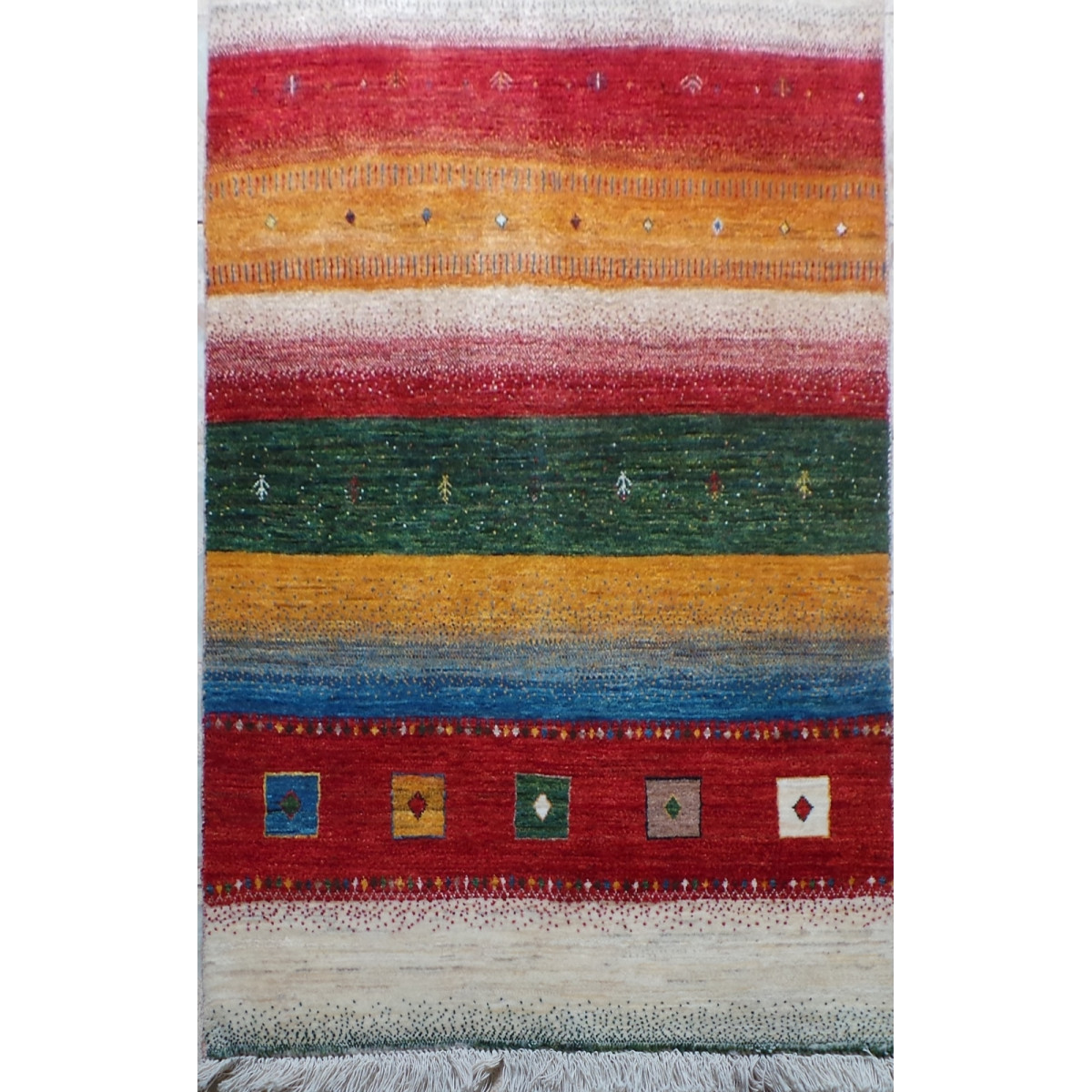 Persian Wool Gabbeh Rug - PRG146-Persian Handicrafts